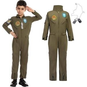 Spooktacular Creations Boy Small 5-7 yr Halloween Costume American Flight Pilot